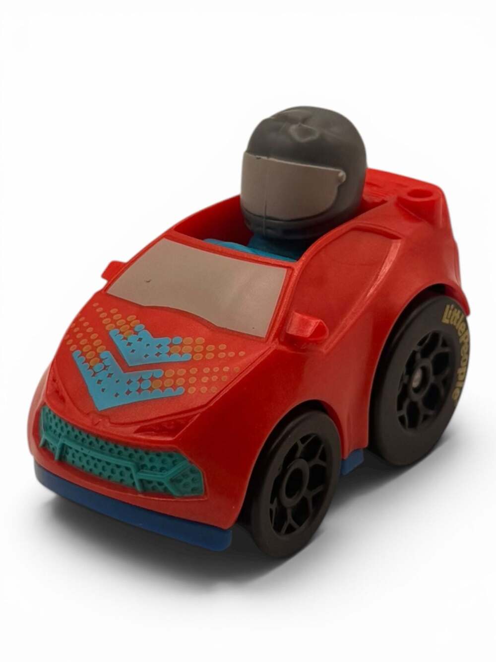 Fisher-Price Little People Wheelies Red Race Car GMJ20 with Driver
